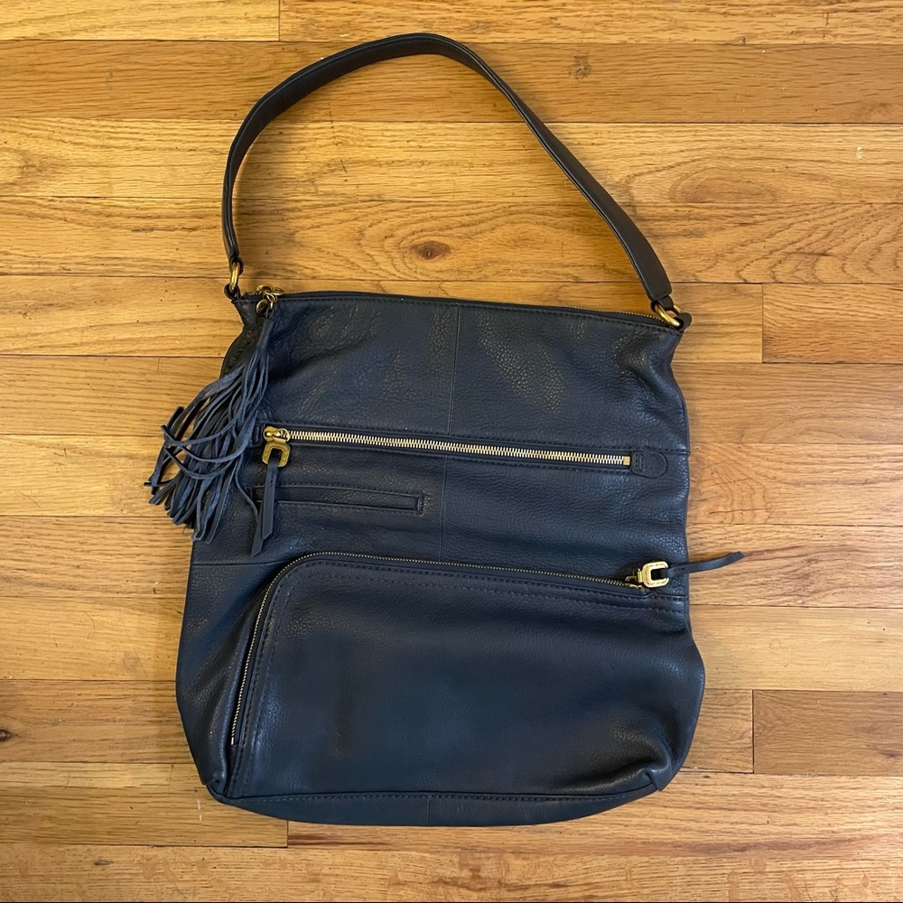 Like NEW Hobo Brand Navy Leather Bag